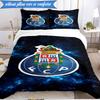 3PCS Fc Space Emblem Printed Soft Bedding Set,Including 1pc Duvet Cover And 2pcs Pillowcases Perfect for Bedroom, Dormitory, Fan gift