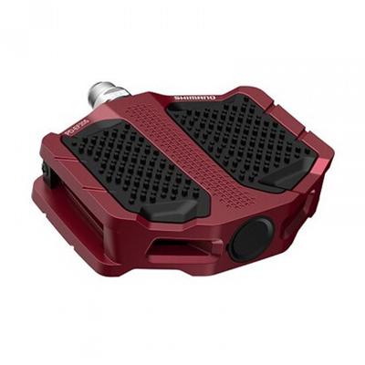 SHIMANO Aluminum Flat Pedal Red Pd Ef205