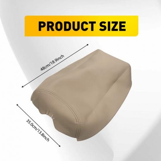 For Lexus LS460 2007-2016 Leather Center Console Armrest Box Cover Skin Beige EA