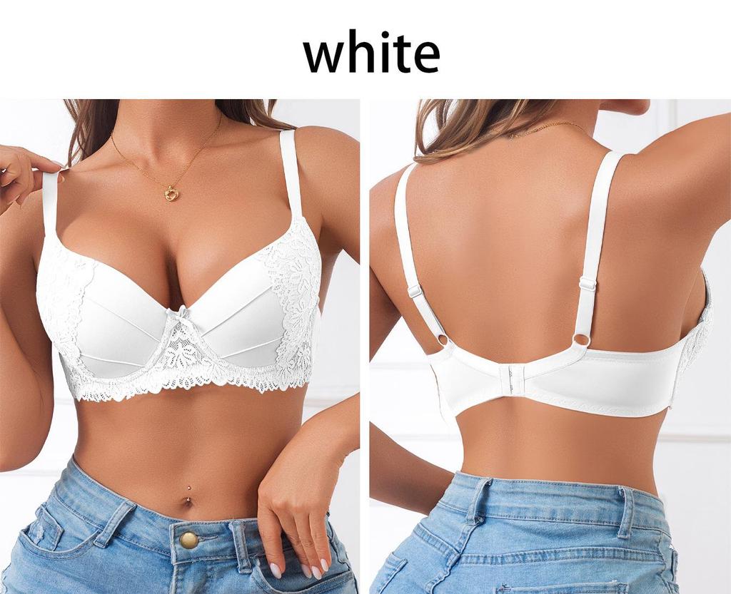 European and American Multicolor Embroidered Lace Bra - Sexy Women's Lingerie