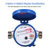 LXSG13D Household Water Meter Single Flow Dry Cold Water Table Qn 1.5m3h 30 Celsius  15mm Garden & Home
