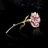 Elegant Enamel Carnation Brooch - Women's Simple, High-End Suit Accessory