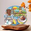 Nanjing and Suzhou Wooden Magnet: Cultural Travel Souvenir Decorative Sticker