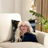 Singer Sabrina CarpenterS Cushion Cover Reversible Plush Pillow Cover Soft Fluffy  Home Decor for Sofa Bedroom
