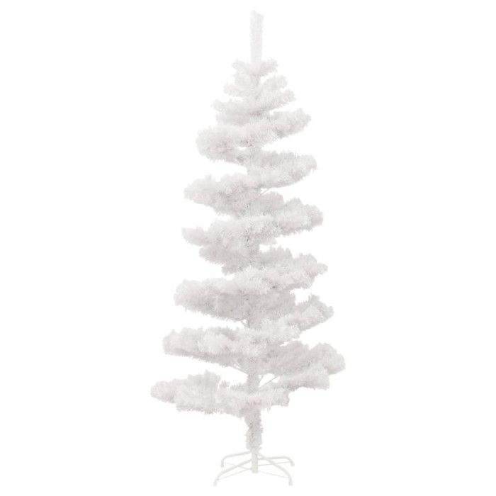 VidaXL Arbre de Noël Hélicoïdal Pré-éclairé et Support, Sapin de Noël avec LED, Décoration de Vacances, Ornement de Fête 344653