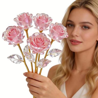 Pink Preserved Roses Artificial Roses Holiday Gifts Everyday Home Decorations