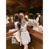 Elegant French Lace Tiered Dress