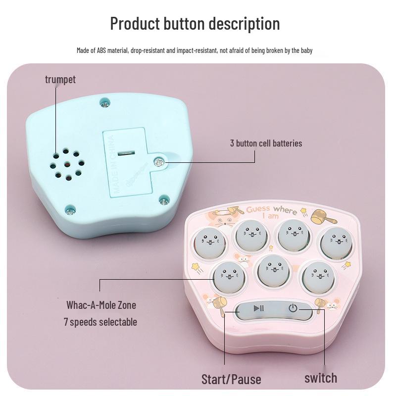 Mini Whack-a-Mole Puzzle Keychain: Creative Stress-Relief Gift