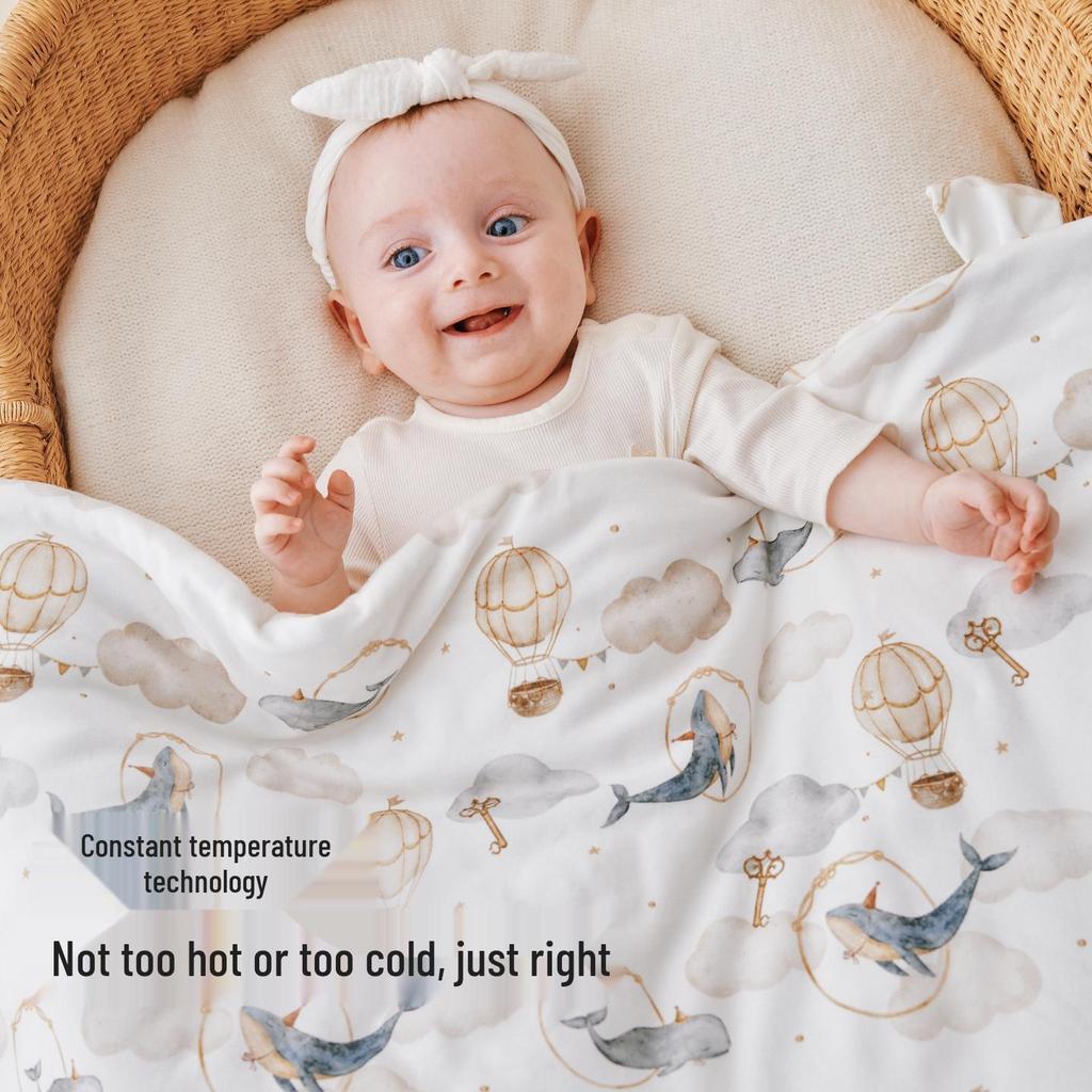 Year-Round Newborn Swaddle with Warm Ginger Water-Washed Cotton