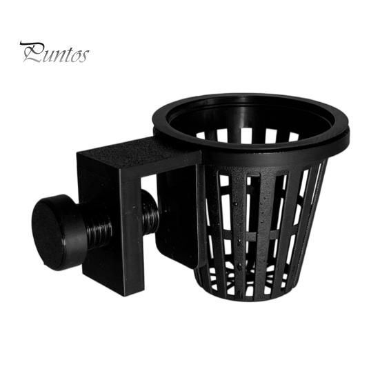 Aquatic Plant Container Aquarium Holder, Top Hanging Fish Tank Holder Planter Basket with Screw Clamp for Anubias, Plants Landscaping Tool