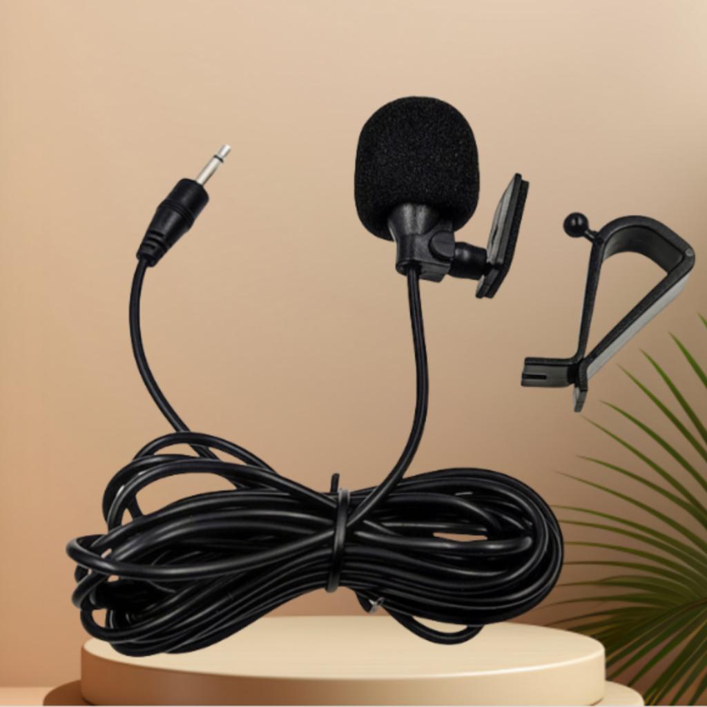 Car Microphone 5m Long Mic Stereo SM Lotus 3.5mm Mono 2.5mm Jack Plug Audio Navigation Wired Clip External Wires Auto Mics Radio