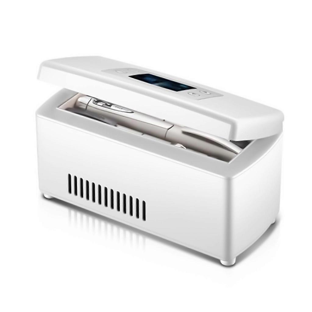 Medicine Cooling Box Organizers Adjustable 2-18°C Quiet Operation Rechargeable Battery Suitable For Home Car Use
