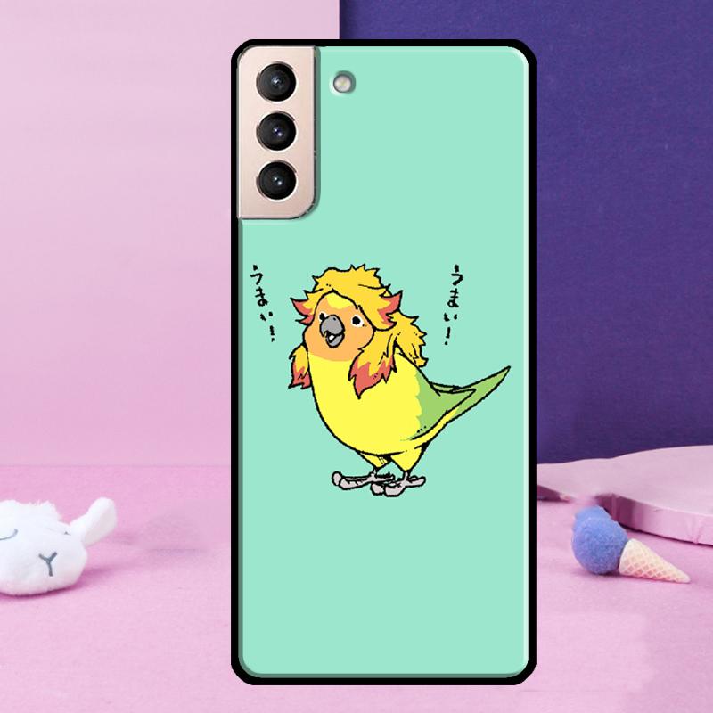 Chubby Cockatiel Parrot Bird Phone Case For Samsung Galaxy S24 Ultra S25 Ultra S9 S10 S20 S21 S22 Plus S23 S24 FE Cover Galaxy S20Ultra
