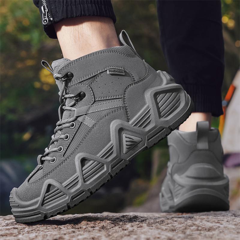 Outdoor Hiking Breathable Multifunctional Motorcycle Shoes Men Tactical Boots with Straps for Combat Training Waterproof Straps