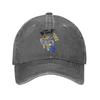 Summer DTmF BBads Bunnyy Baseball Cap Sun  Adjustable Print Washed Trucker Hat Unisex Adult Stylish Kpop Rock Baseball Caps