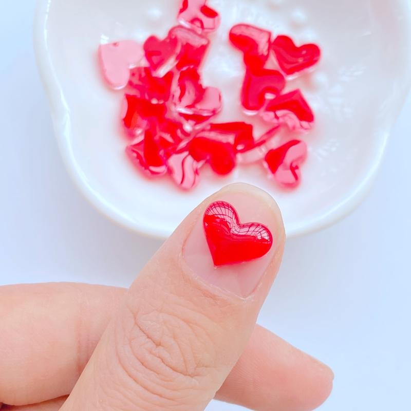 

50 шт. Новые милые мини 8*9 мм яркие сердечки плоская задняя часть смола скрапбукинг DIY ювелирные изделия ремесло украшения аксессуары