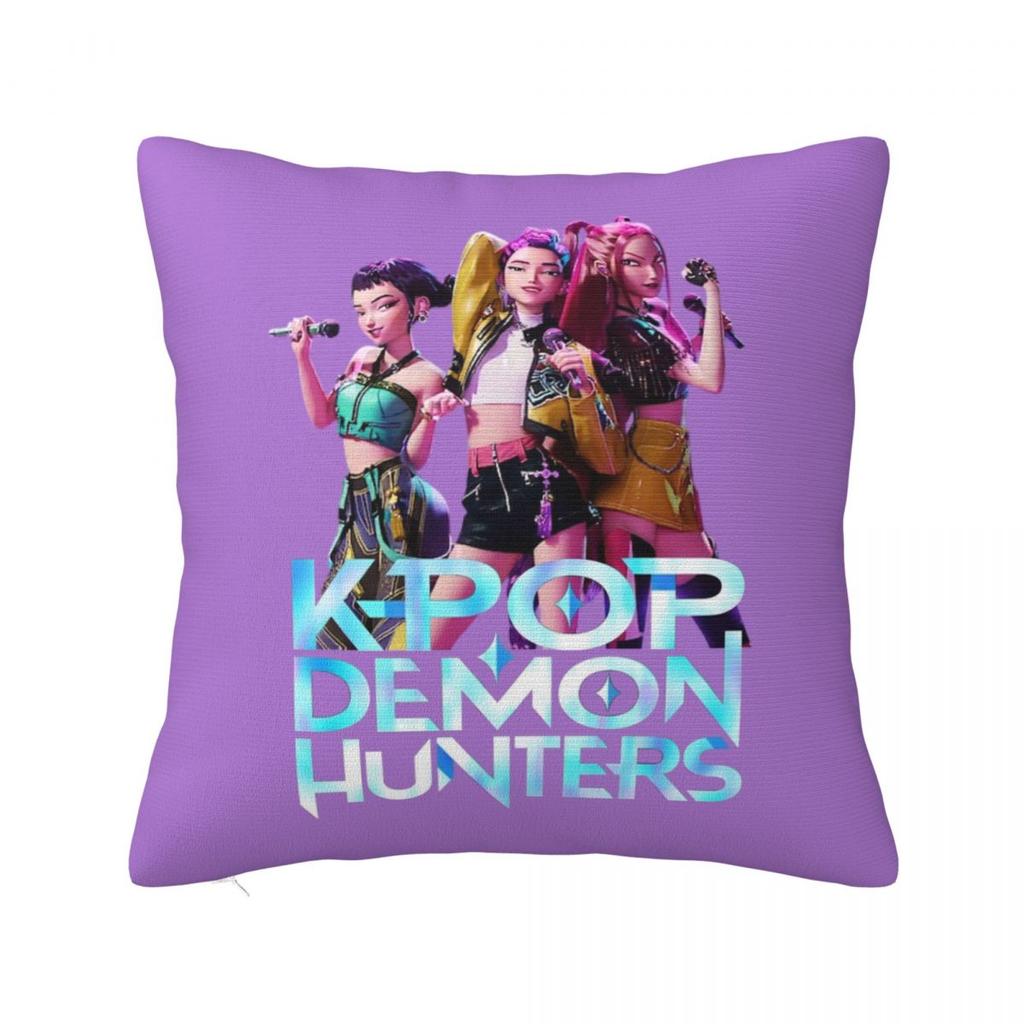 Huntrix Quadratischer Kissenbezug Dekokissen Kpop Dämonenjäger 45*45Cm Kissenbezüge