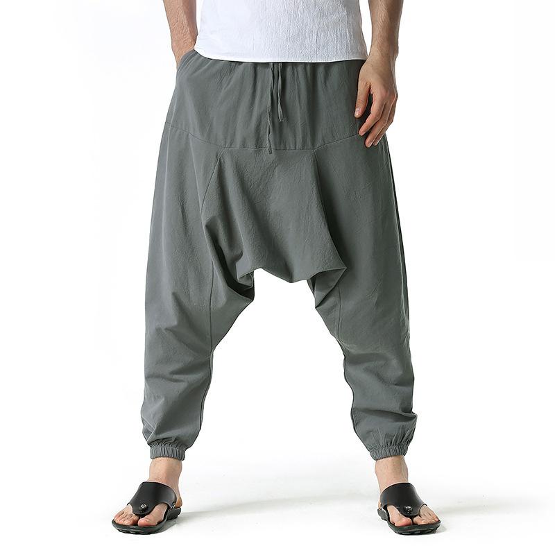 Men Harem Pants Sweatwear Baggy Casual Yoga Loose Sport Jogging Pants Cross Pants Men Japanese Streetwear