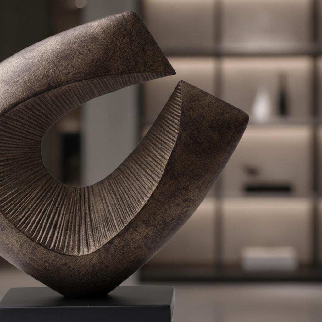 Tabletop Sculpture Artistic Geometric Aesthetic Decorative Ornament