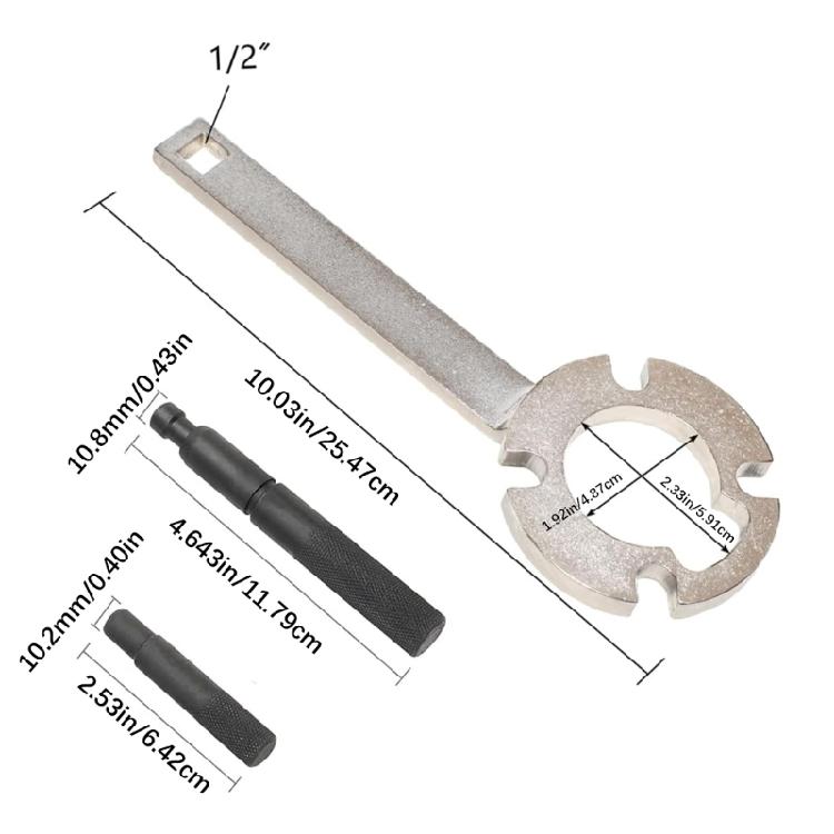 Accuracy Engine Crankshaft Pulley Tool Ergonomic Crankshaft Pulley Support Pulley Wrench Tool for C70 S40Engine