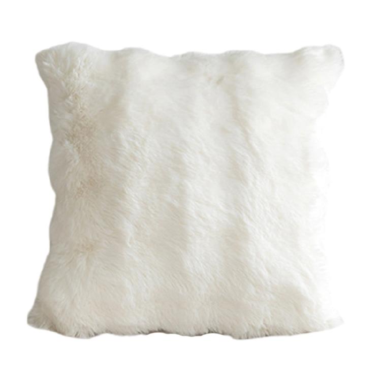 Элегантная плюшевая наволочка искусственный мех кролика с пузырчатой текстурой чехол для диванных подушек домашняя мода белый 990₽
