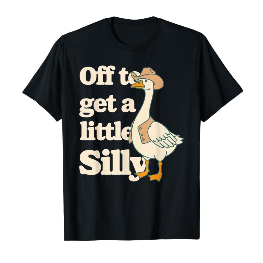

Off to Get A Little Silly Goose Quirky Humor Meme T-shirt For Men Women 100% Cotton T Shirts Short Sleeve Tops 0313-1 - Men s... 5XL різнокольоровий