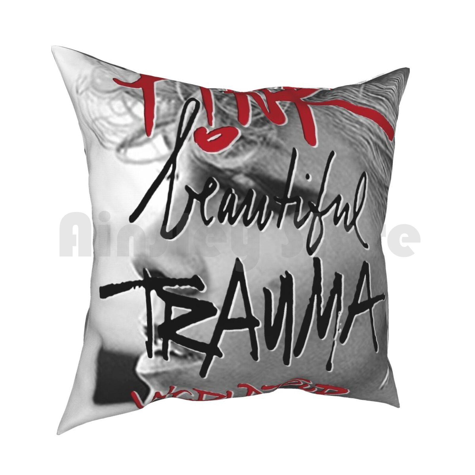 Pink Beautiful Trauma Tour Pillow Case Printed Home Soft Throw Pillow Pink Beautiful Trauma Tour Pink 30x30cm 12x12in