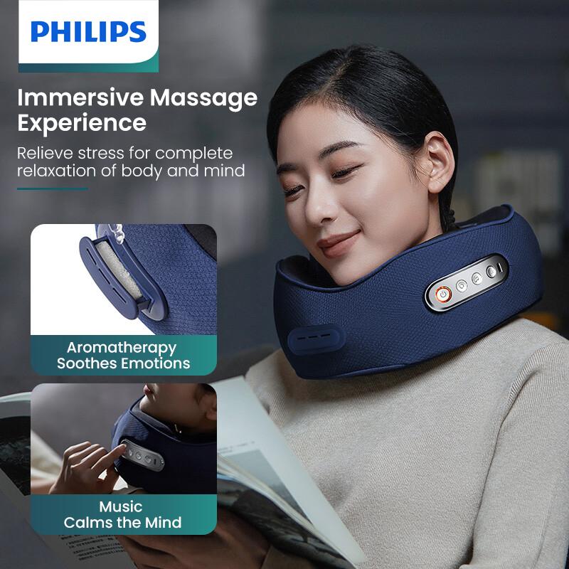 Philips Neck Massager PPM5111N 3D Human-like Heat Massage Precise Pressure for Extreme Relief