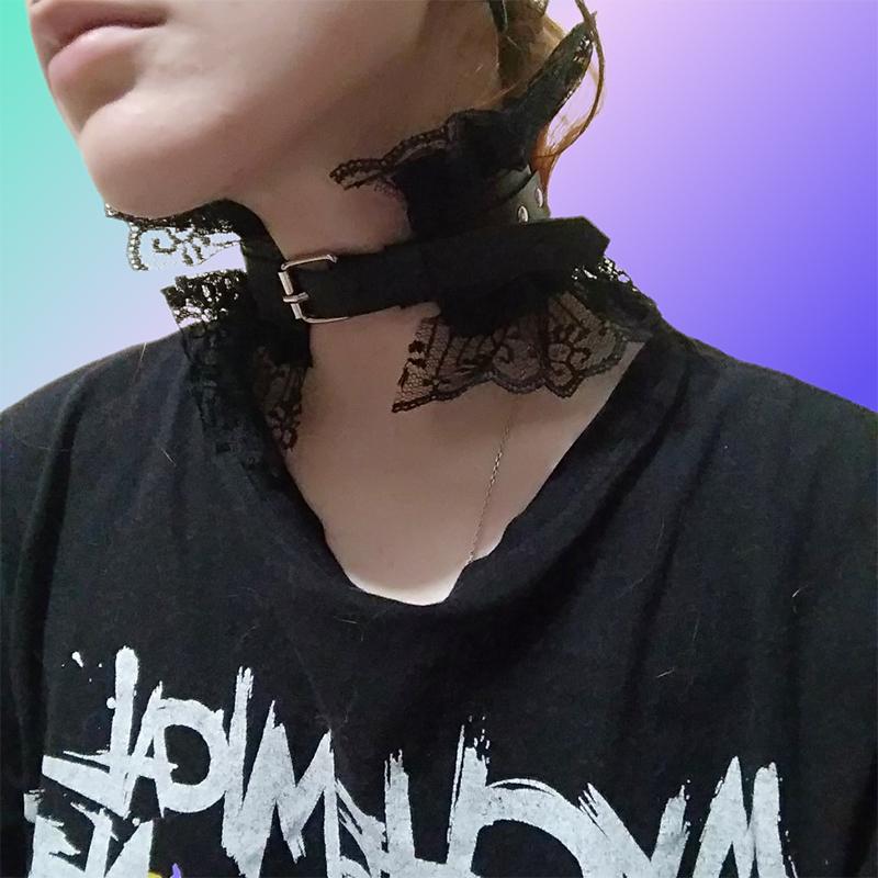 Lace Chockers Necklace Kawaii Lolita Exaggerated Princess Collar Girls Cosplay Party Jewelry Goth Punk Hollween Y2k Accessories