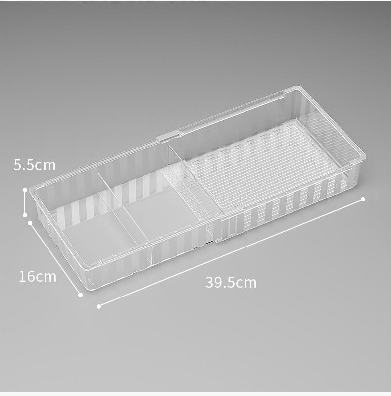 Scalable Storage Box with Partitioned Drawers Organizing Box for Kitchen Utensils Desktop Stationery Cosmetics and Other Items