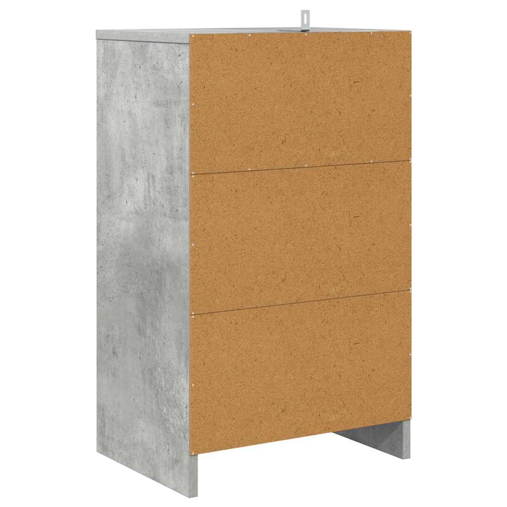 Nightstands 2 pcs Concrete Gray 40 x 30 x 67 cm Engineered Wood