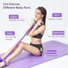 Fitness Resistance Bands-4 Tube Pedal Puller,  Pedal Puller, Pedal Resistance Band With Handle, For Abdomen/Waist/Arm/Leg Stretching Training