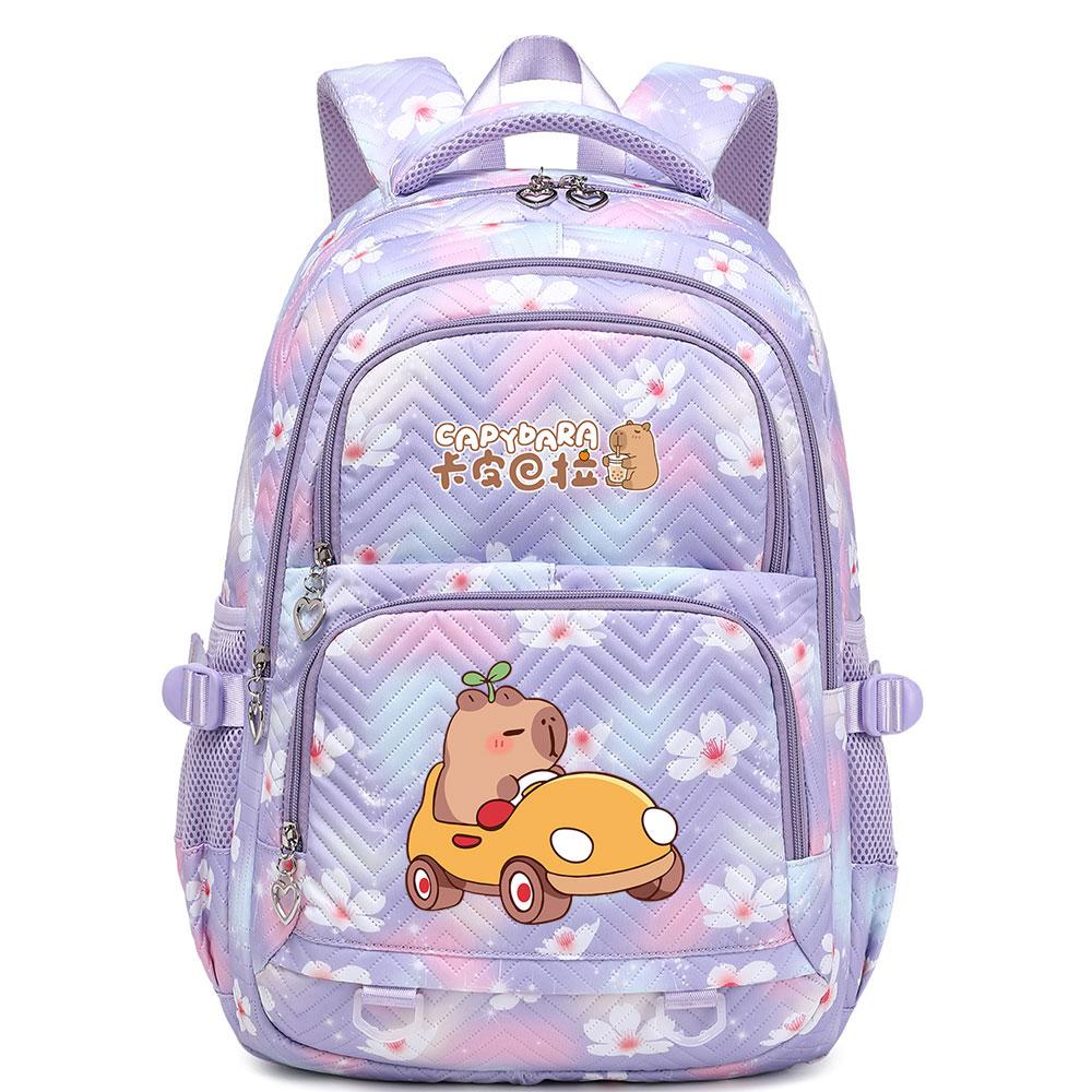 Cute Capybara Student Waterproof Backpack Girls Kids Back To School Book Bags Teenagers Schoolbags Women Travel Bagpack Mochila