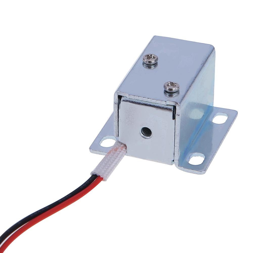 DC 12V Electric Solenoid Lock Anti-vibration Electric Bolt Lock Low Power Consumption Anti-skidding for Schools Factories Banks