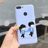 Für Huawei P Smart Hülle Niedliche Blume Schwarz Weiches TPU Silikon Bumper Hülle Für Huawei PSmart P Smart 2017 FIG-LX1 Handyhülle Funda