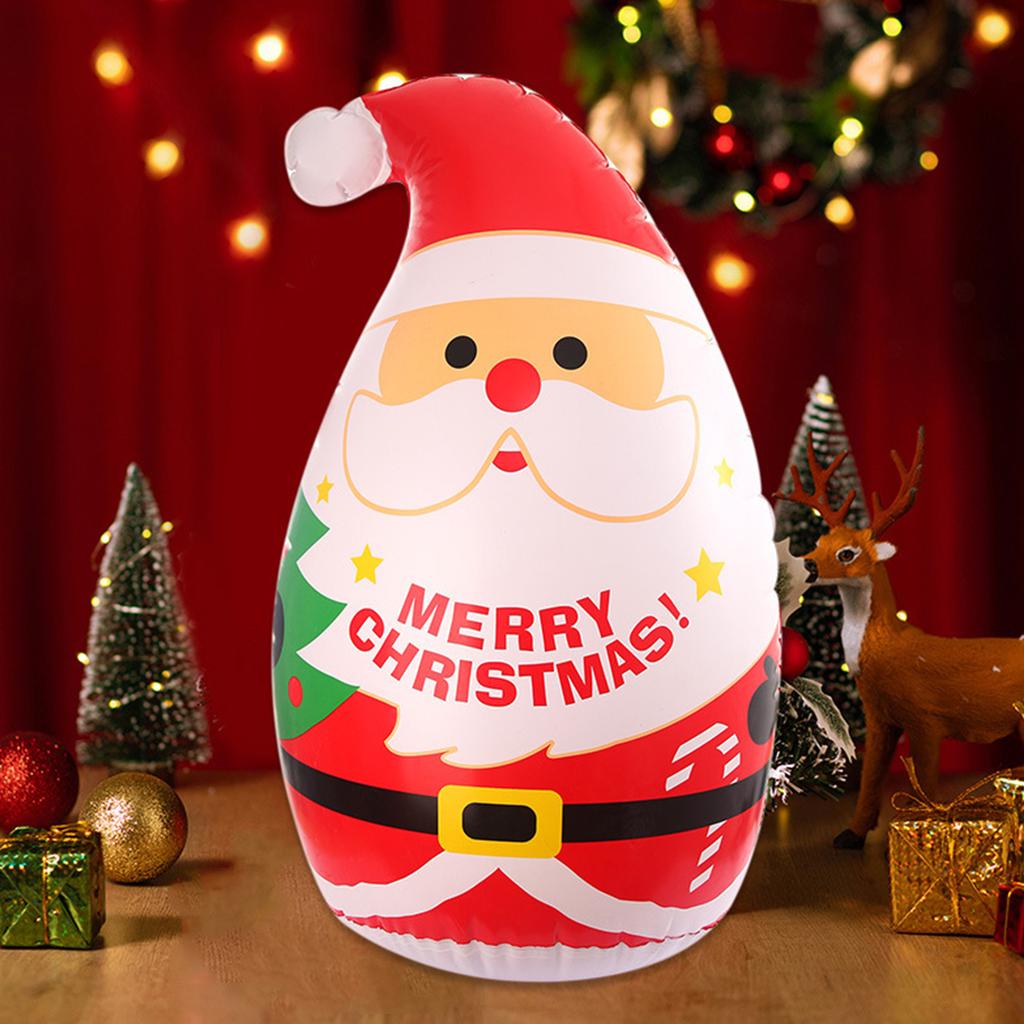 Inflatable Santa Claus Tumbler Thicken Snowmans Decoration Ornaments Windproof Christmas Thanksgiving Party Props