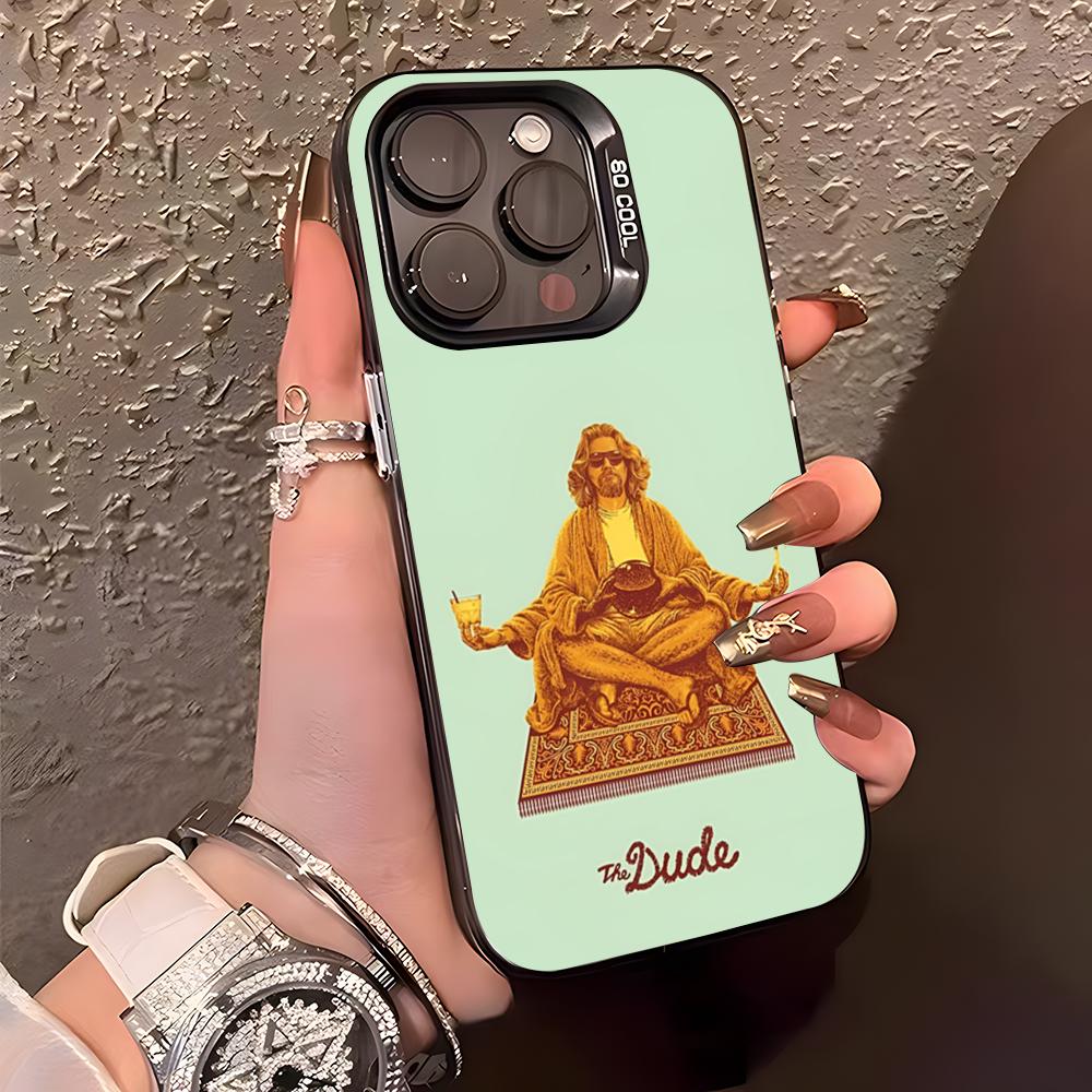 

Movie Film The Big Lebowski Phone Case For IPhone17 Air 16 15 14 Plus 13 12 11 Pro XS Max Silver Black Bumper Case iPhone 16 Plus