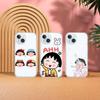 כיסוי טלפון C-Chibi חמוד M-Maruko-chan-S לאייפון 17 16 15 12 11 Pro Max 14 Plus 13 Mini כיסוי שקוף רך Funda