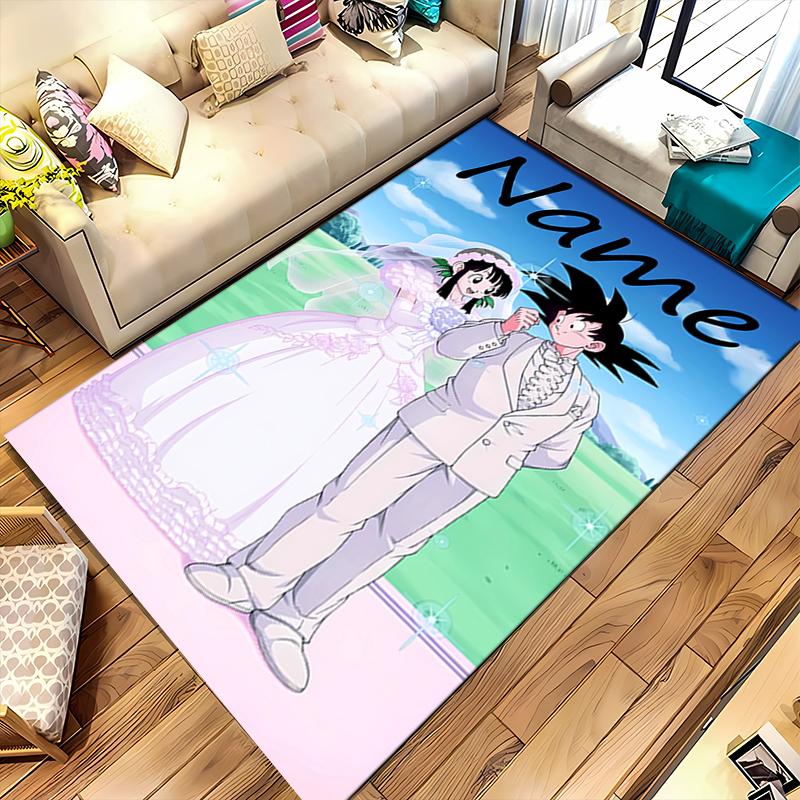 Individuell personalisierbarer Dragon Ball Teppich - Perfekt für Küche, Bad, Waschküche Dekor Große Größe verfügbar, Geschenk für alle Jahreszeiten