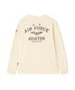 AVIREX HONEYCOMB WAFFLE USAF L/S T-SHIRT XL natural 783-5230030