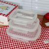 Rechthoekige Glazen Lunchbox met Afsluitbaar Magnetronbestendig Deksel