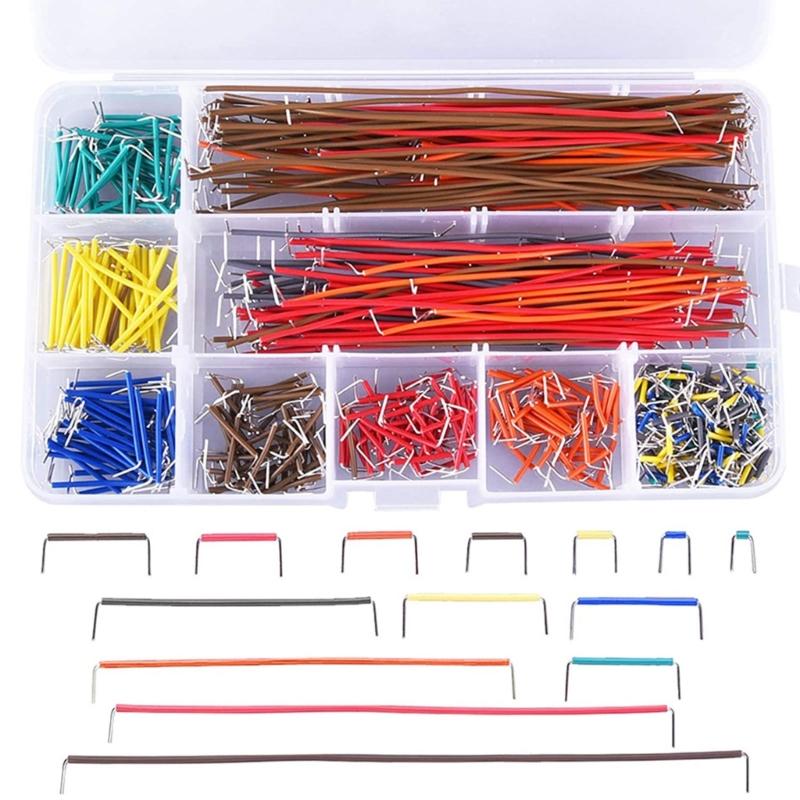 Pack Of 140 Jumper Wire Jumper Cable set for Breadboard Use Assorted Lengths From 2mm To 125mm for Electrical Projects