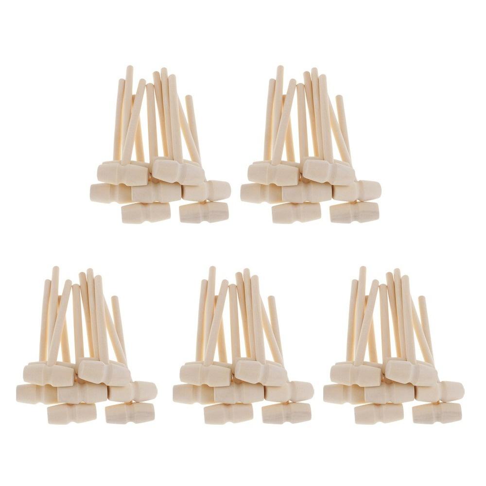 10pcs Wooden Hammer Mallet Crab Lobster Seafood Crackers Leather Craft Jewelry Making Crafts Kids' Dollhouse Supply