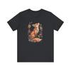 Plus Size Summer Womens Vintage Flower Fox Pattern Print TShirt Cotton Breathable Stylish Versatile Street Style Oversized
