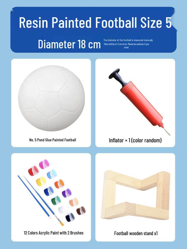 Summer Team Building Football Coloring DIY Kit for Kids & Adults