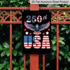 2D Flat 250th Anniversary American Metal Sign, 8×12 Inch Aluminum Wall Art, Durable Decor for Independence Day, Memorial Day & Independence Day