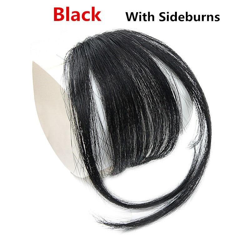 MERISI HAIR Clip In Hair Bangs Hairpiece Synthetic Fake Bangs Hair Piece Clip In Hair Extensions
