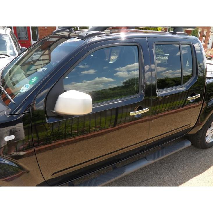 FUNDUOO For Nissan Navara Frontier D40 4 Door 2005-2013 New Chrome Door Handle Cover Bowl Trim Taillight Sticker Car