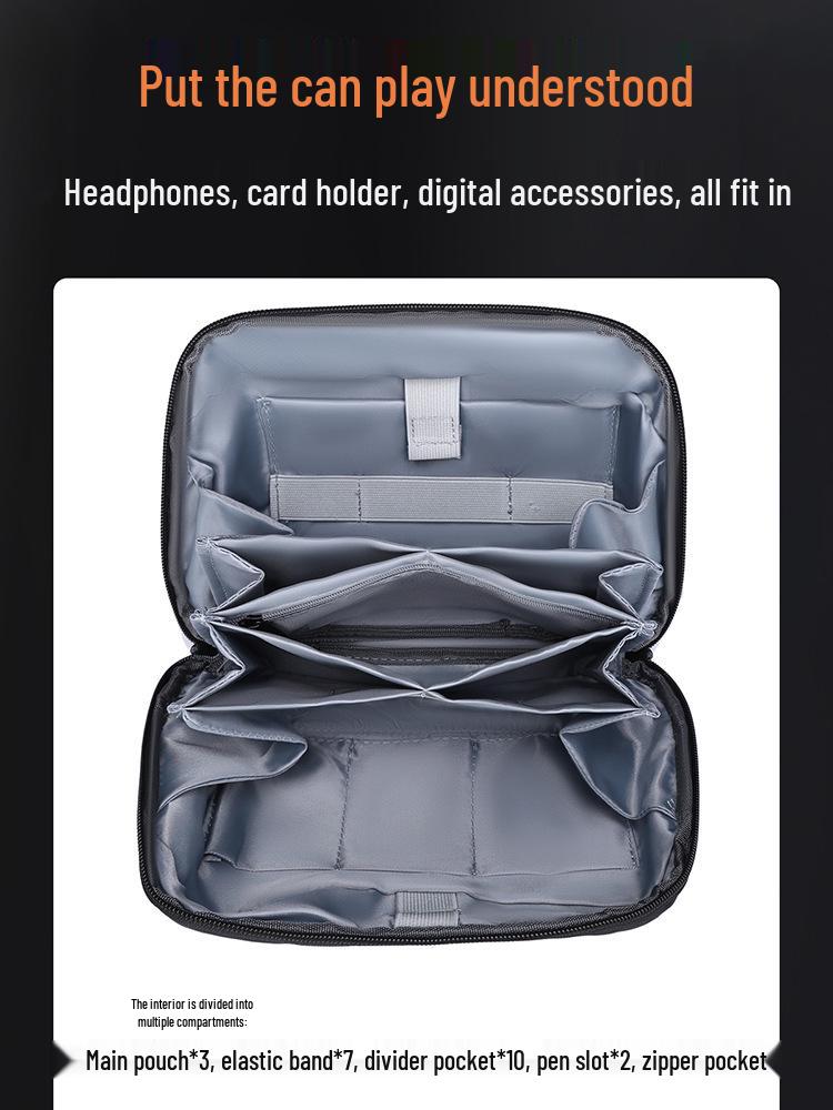 Volcano Waterproof Travel Storage Bag: Portable Digital Organizer & Cable Protector