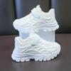 Fashion Kids Sports Shoes Breathable Comfortable Students White Shoes School Trendy 2025 New Children Running Shoes Thick Soft Sole